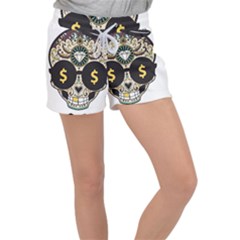 Big Money Head Women s Velour Lounge Shorts