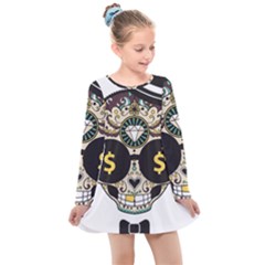 Big Money Head Kids  Long Sleeve Dress