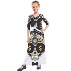 Big Money Head Kids  Quarter Sleeve Maxi Dress