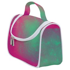 Effet Galaxy Rose/vert Satchel Handbag by kcreatif