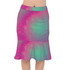 Effet Galaxy Rose/vert Short Mermaid Skirt by kcreatif