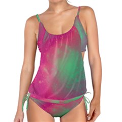 Effet Galaxy Rose/vert Tankini Set by kcreatif