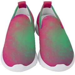 Effet Galaxy Rose/vert Kids  Slip On Sneakers by kcreatif