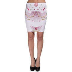 Red Skull King Bodycon Skirt by merchvalley