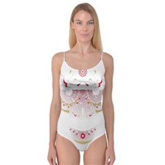 Red Skull King Camisole Leotard  by merchvalley