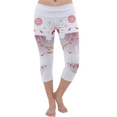 Red Skull King Capri Yoga Leggings