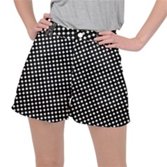 Formes Carreaux Blanc/noir Ripstop Shorts by kcreatif