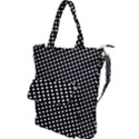 Formes carreaux Blanc/Noir Shoulder Tote Bag View1