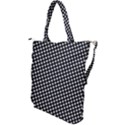 Formes carreaux Blanc/Noir Shoulder Tote Bag View2