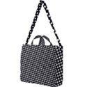 Formes carreaux Blanc/Noir Square Shoulder Tote Bag View1