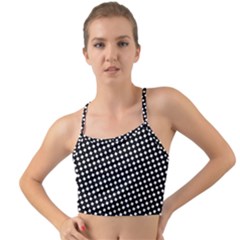 Formes Carreaux Blanc/noir Mini Tank Bikini Top