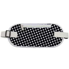 Formes Carreaux Blanc/noir Rounded Waist Pouch