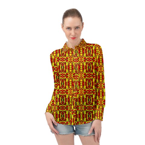 Rby 75 Long Sleeve Chiffon Shirt by ArtworkByPatrick