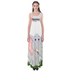 Elephant Girl Empire Waist Maxi Dress by bloomgirldresses