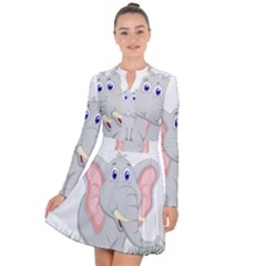 Elephant Girl Long Sleeve Panel Dress by bloomgirldresses