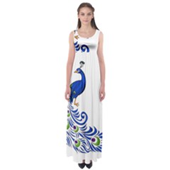 Peacock Girl Empire Waist Maxi Dress by bloomgirldresses