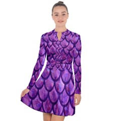 Mermaid Purple Long Sleeve Panel Dress by bloomgirldresses