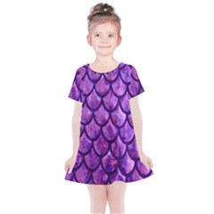 Mermaid Purple Kids  Simple Cotton Dress by bloomgirldresses