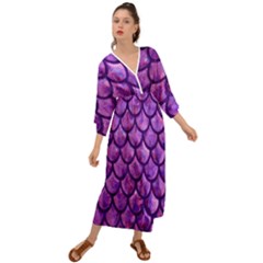 Mermaid Purple Grecian Style  Maxi Dress