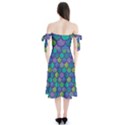 Mermaid Rainbow Shoulder Tie Bardot Midi Dress View2