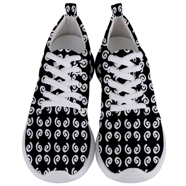 Abstrait spirale blanc/noir Men s Lightweight Sports Shoes