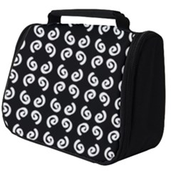 Abstrait Spirale Blanc/noir Full Print Travel Pouch (big) by kcreatif