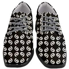 Abstrait Spirale Blanc/noir Women Heeled Oxford Shoes