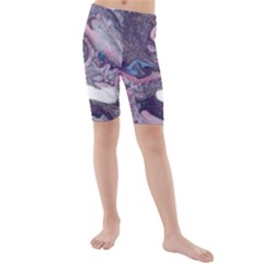 Acrylic Peinture Kids  Mid Length Swim Shorts by kcreatif