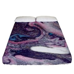 Acrylic Peinture Fitted Sheet (queen Size) by kcreatif