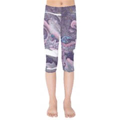 Acrylic Peinture Kids  Capri Leggings  by kcreatif