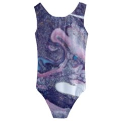 Acrylic Peinture Kids  Cut-out Back One Piece Swimsuit by kcreatif