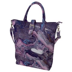 Acrylic Peinture Buckle Top Tote Bag by kcreatif