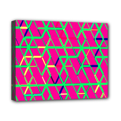 Abstrait Neon Rose Canvas 10  X 8  (stretched) by kcreatif