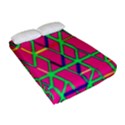 Abstrait Neon Rose Fitted Sheet (Full/ Double Size) View2