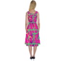 Abstrait Neon Rose Midi Sleeveless Dress View2