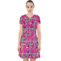 Abstrait Neon Rose Adorable in Chiffon Dress View1