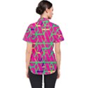 Abstrait Neon Rose Women s Short Sleeve Shirt View2