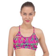 Abstrait Neon Rose Basic Training Sports Bra by kcreatif