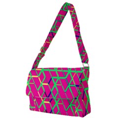 Abstrait Neon Rose Full Print Messenger Bag (s) by kcreatif