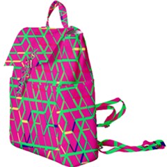 Abstrait Neon Rose Buckle Everyday Backpack by kcreatif