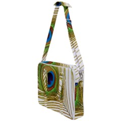 Peacock Feather Plumage Colorful Cross Body Office Bag by Sapixe