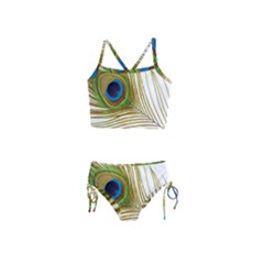 Peacock Feather Plumage Colorful Girls  Tankini Swimsuit by Sapixe