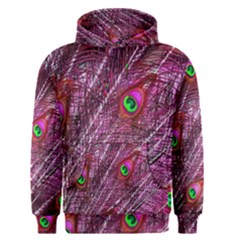 Peacock Feathers Color Plumage Men s Pullover Hoodie by Sapixe