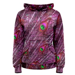 Peacock Feathers Color Plumage Women s Pullover Hoodie by Sapixe