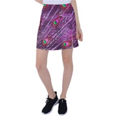 Peacock Feathers Color Plumage Tennis Skirt