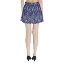 Peacock Feathers Color Plumage Blue Pleated Mini Skirt View2