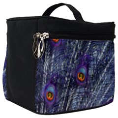 Peacock Feathers Color Plumage Blue Make Up Travel Bag (big) by Sapixe