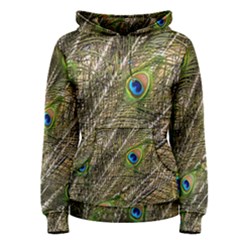 Peacock Feathers Color Plumage Green Women s Pullover Hoodie