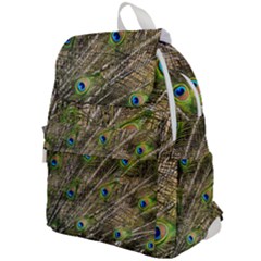 Peacock Feathers Color Plumage Green Top Flap Backpack by Sapixe