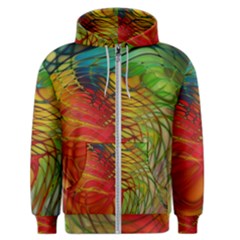 Texture Art Color Pattern Men s Zipper Hoodie